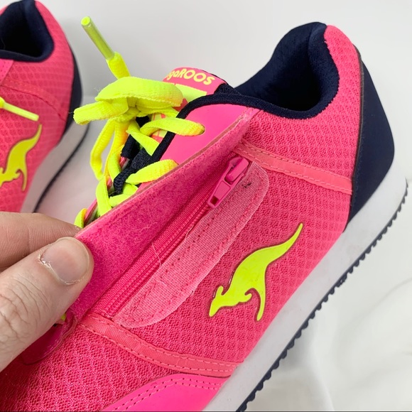 KangaROOS Pink Green Shoes Women’s Sz 8 Zipper - Picture 3 of 8